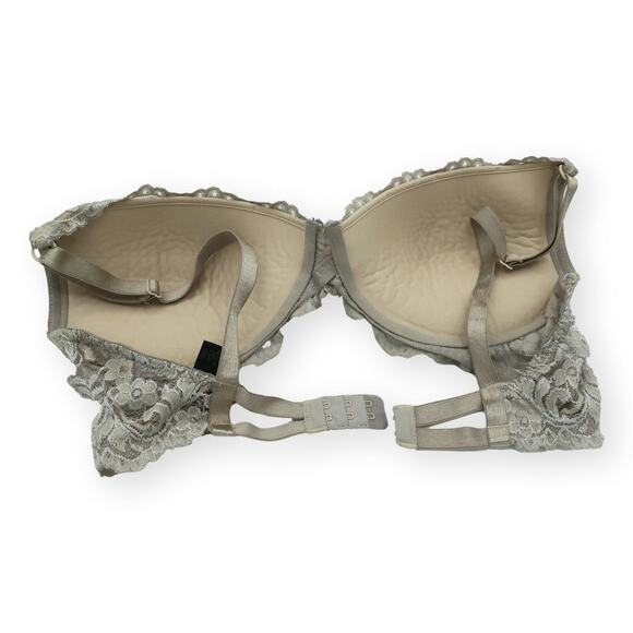 Smart & Sexy Lace Gray Demi Underwire Bra 32B - Picture 4 of 5